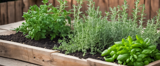Ziehen Sie aromatische Pflanzen auf Ihrer Terrasse