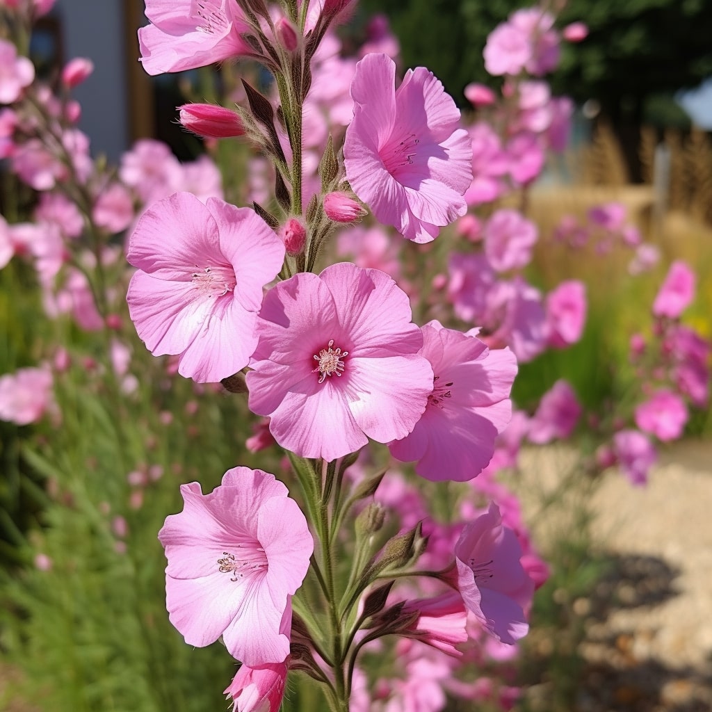 Verkauf Pflegeleichtes Staudenbeet - Fläche ca. 1,5 m² - Achillea filipendula, Sidalcea Rosanna, Aconitum arendsii, Astilbe, Lencanthemum superbum Silver Princess, Alchemilla Mollis, Gaillarda Kobold, Dianthus plumarius Fortuna