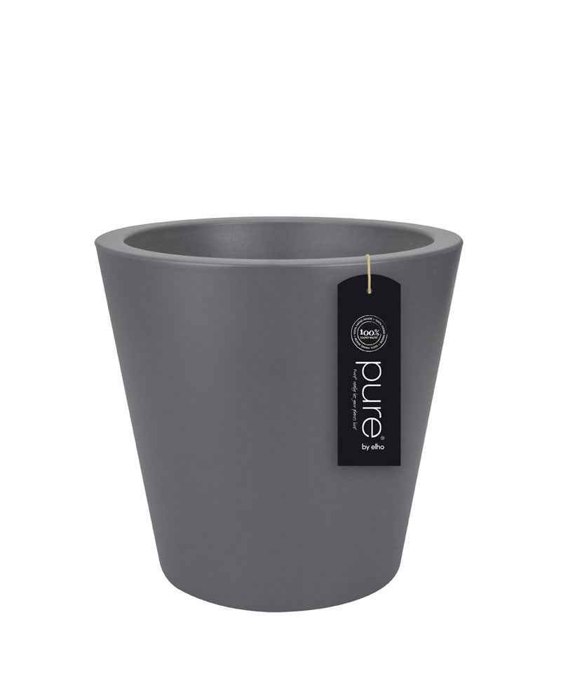 Blumentopf Elho Pure Straight rund anthrazit - Bakker