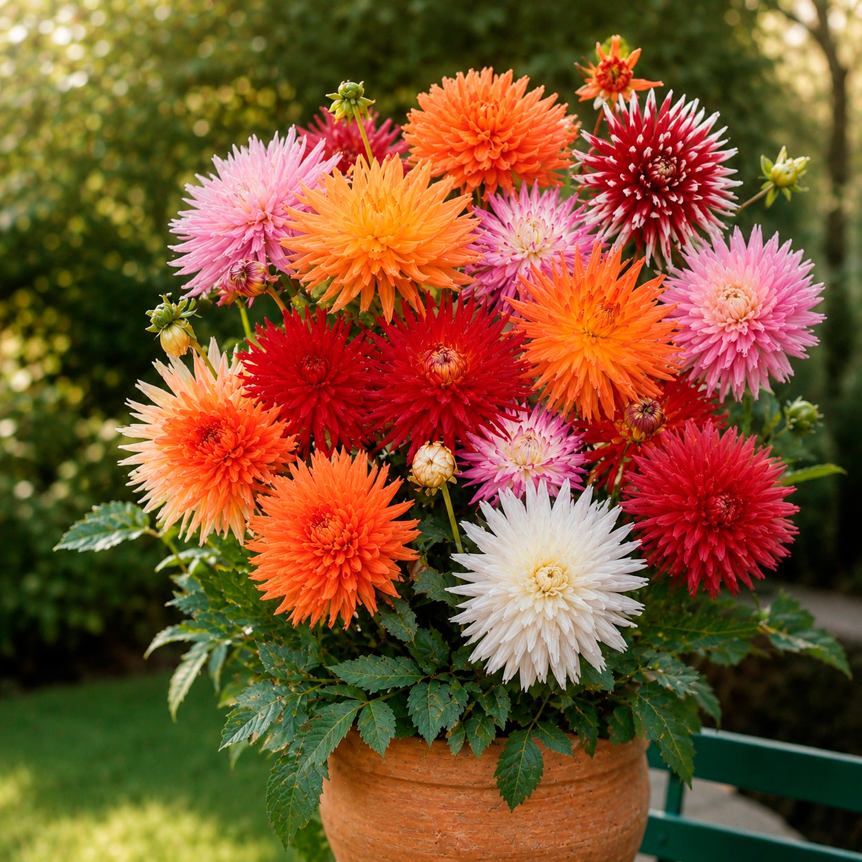 Dahlie Mischung 'Cactus' (x10) - Dahlia cactus - Bakker