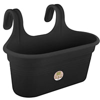 Elho Balkonkasten Green Basics Easy Hänger, groß oval schwarz -  - Bakker