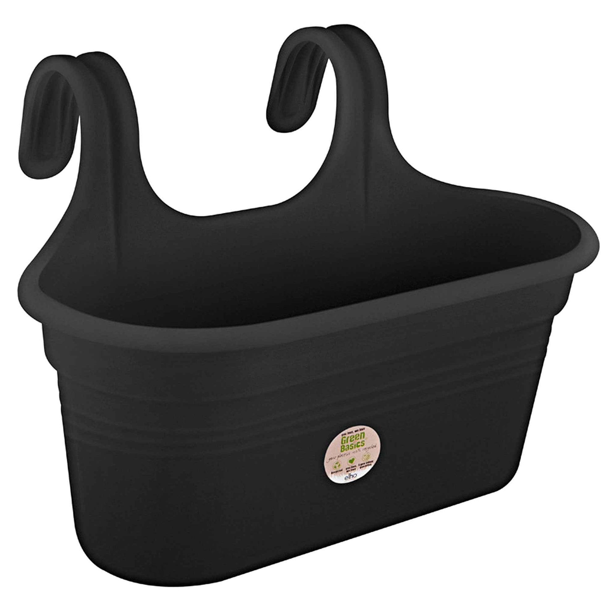 Elho Balkonkasten Green Basics Easy Hänger, groß oval schwarz -  - Bakker