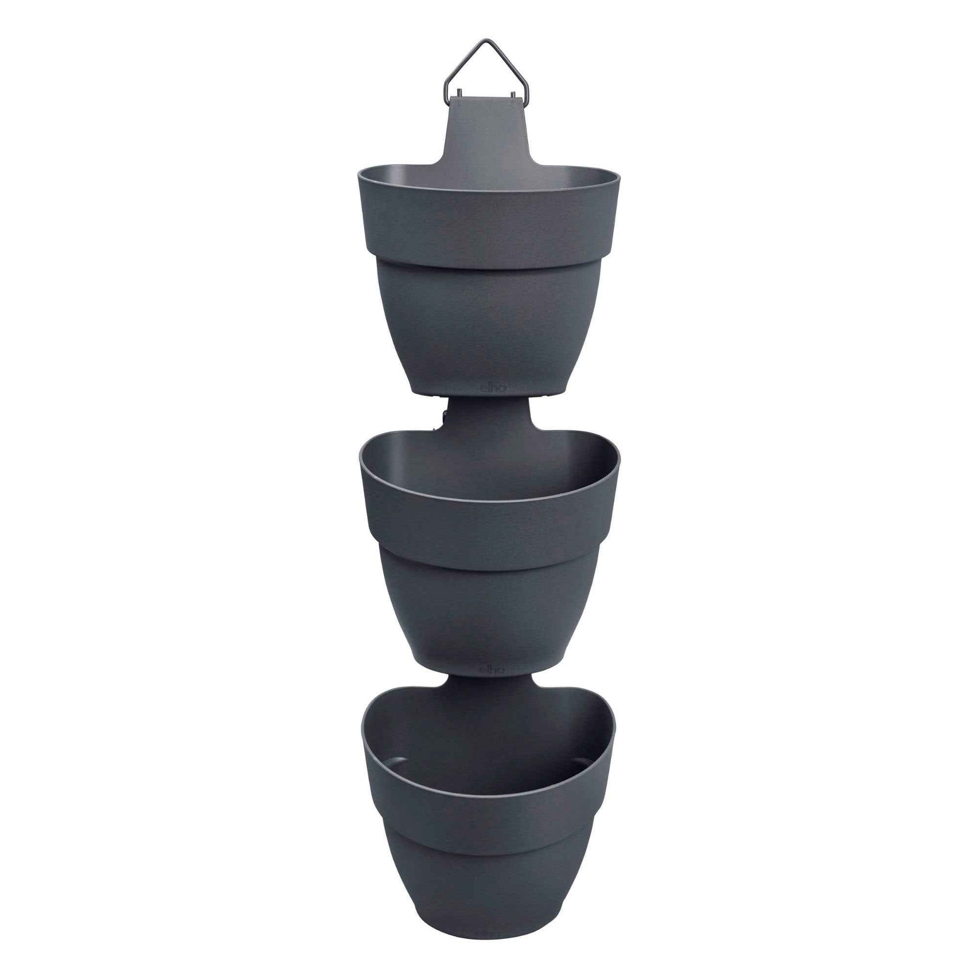  - ELHO Blumentöpfe Vibia campana, anthrazit (x3) - Pflege und Material