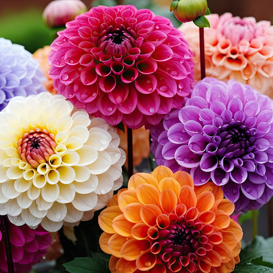 Pompon-Dahlien Mischung (x5) - Bakker