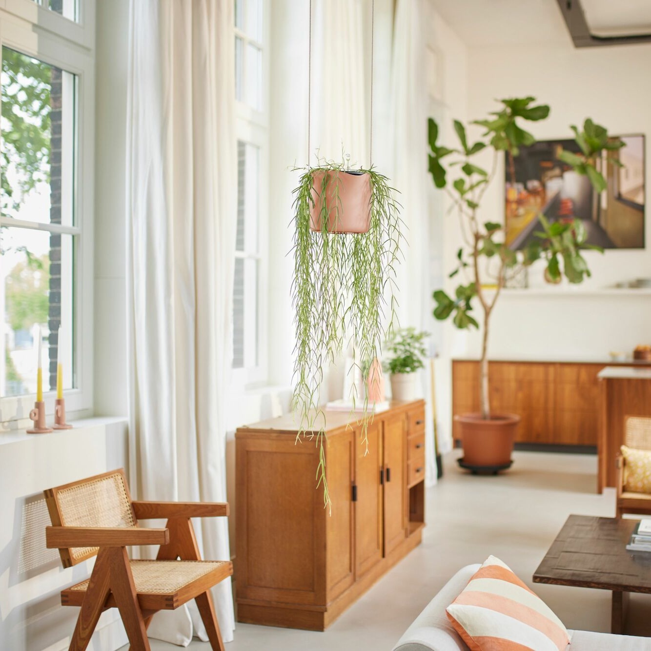 Verkauf Blumenampel - Aufhängung B für Swing rosa ELHO