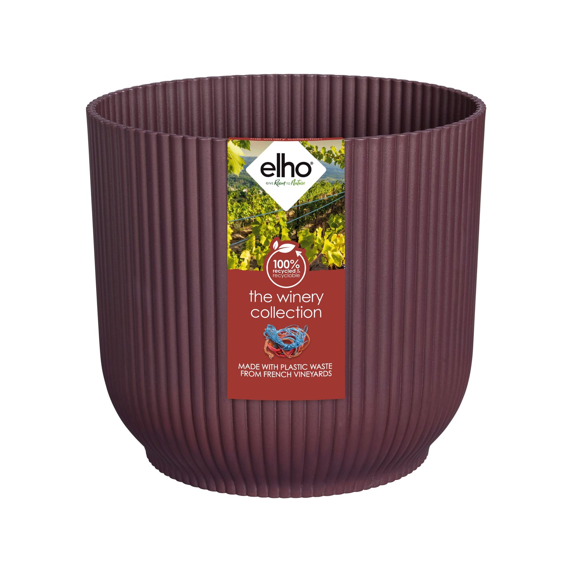 Elho Blumentopf The Winery collection Bordeauxrot - Bakker