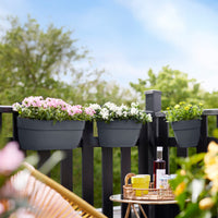  - Balkonkasten vibia campana easy hanger large anthrazit - Pflanzgefäße und Blumenkästen
