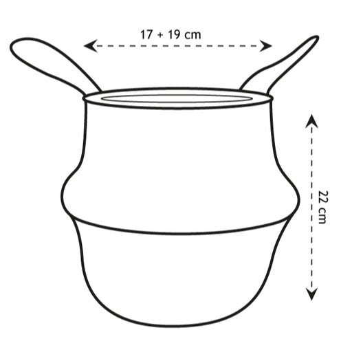  - Belly Basket weiß - Pflege und Material