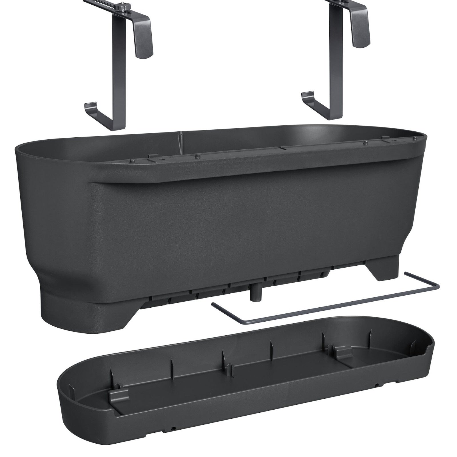 Pflanzgefäße und Blumenkästen - Balkonkasten Greenville Living schwarz - 