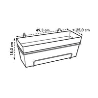 Verkauf Elho Balkonkasten Loft Urban allin1 rechteckig anthrazit - 