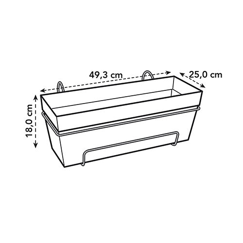 Verkauf Elho Balkonkasten Loft Urban allin1 rechteckig anthrazit - 