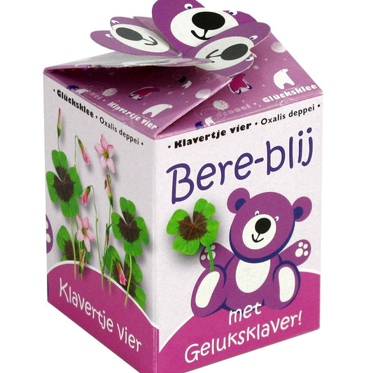 Set Glücksklee Happy Bear rosa - Bakker
